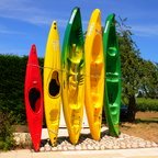Die Ardèche ist berühmt für Kajak Wassersport