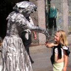Pantomime woman