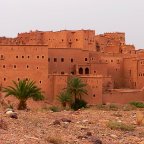 Houses look like build with sand molds in Quarzazate