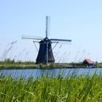 Windmill in Kinderdijk